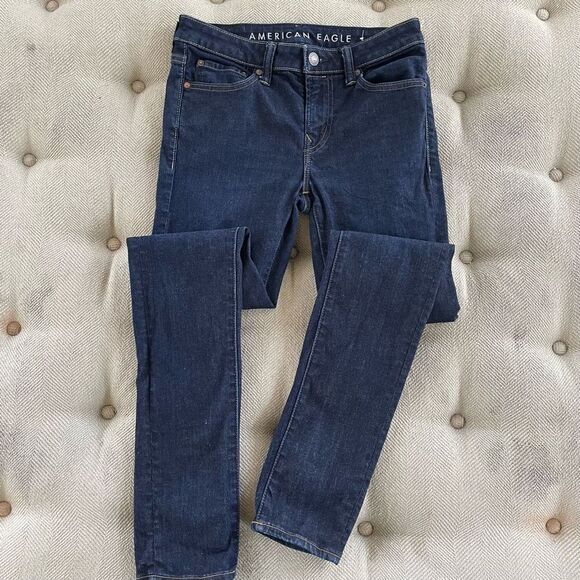 American Eagle Dark Wash Skinny Jeans 30 x 33 - Picture 1 of 8